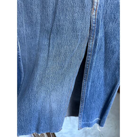RE/DONE Levi’s Long Indigo Denim Skirt Size 23 NEW NWT! - Picture 6 of 10